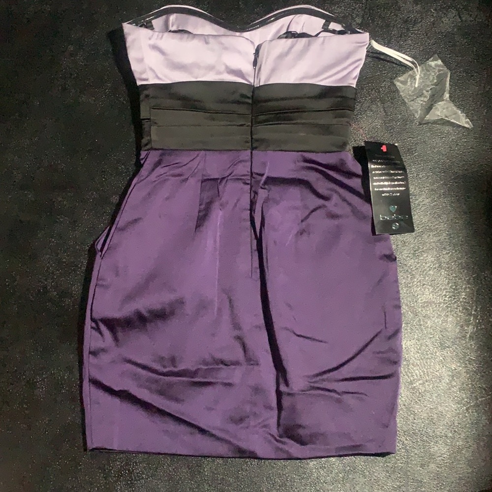 Bebe  Rhinestone Colorblock Dress - Picture 4 of 5